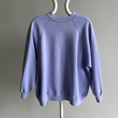 1980s Faded Lavender Relaxed Fit Sweatshirt - Swoon