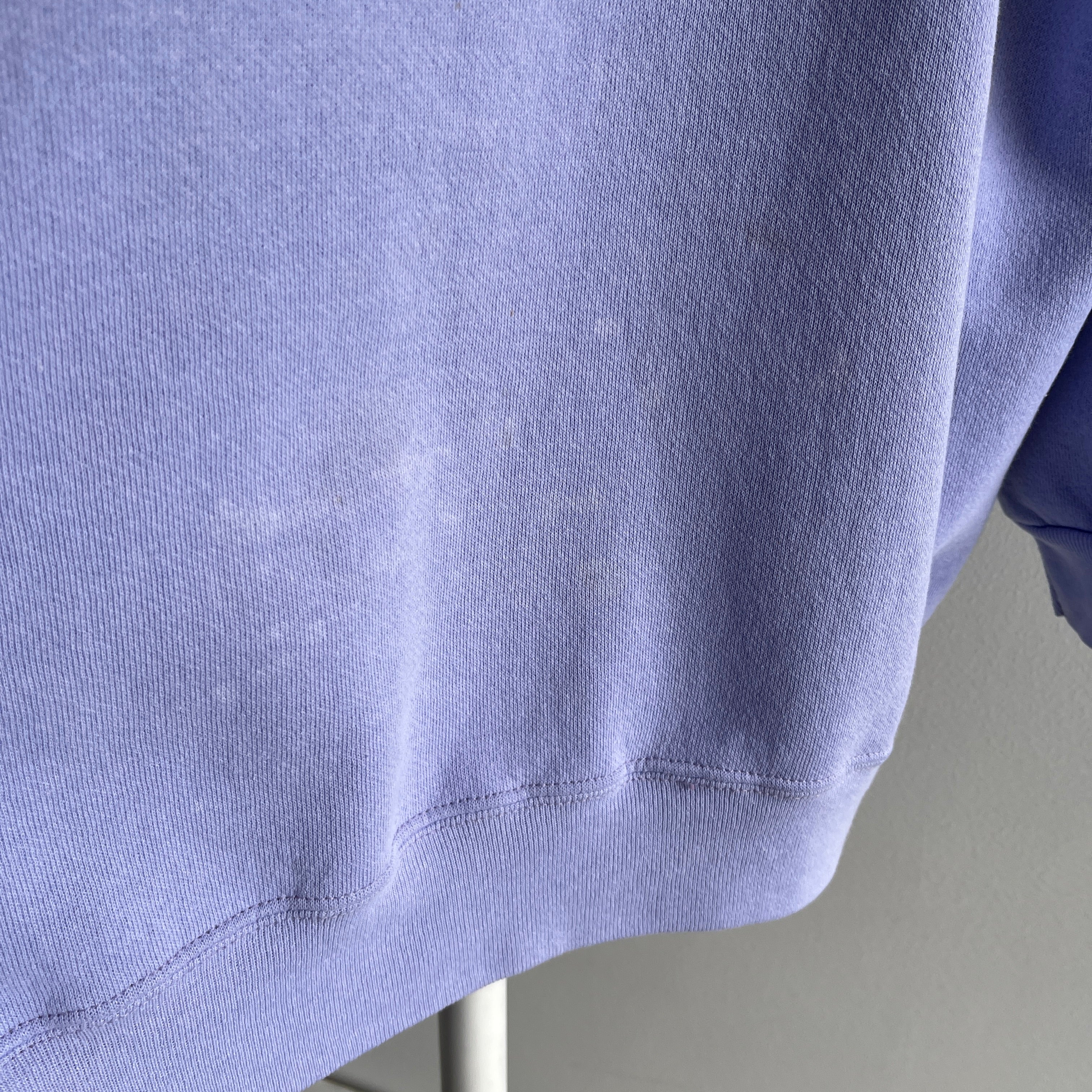 1980s Faded Lavender Relaxed Fit Sweatshirt - Swoon