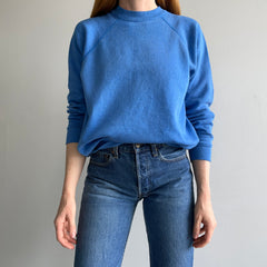 1980s Blank Lighter Blue Raglan by Sweats Appeal