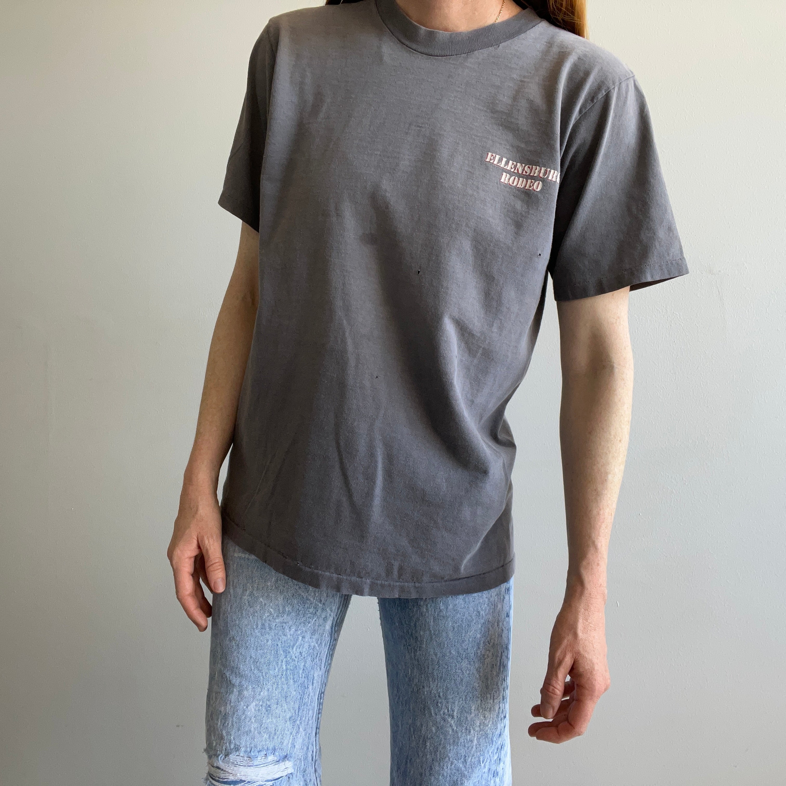 1980/90s Epic Ellendburg Rodeo Sun Faded and Worn Cotton T-Shirt