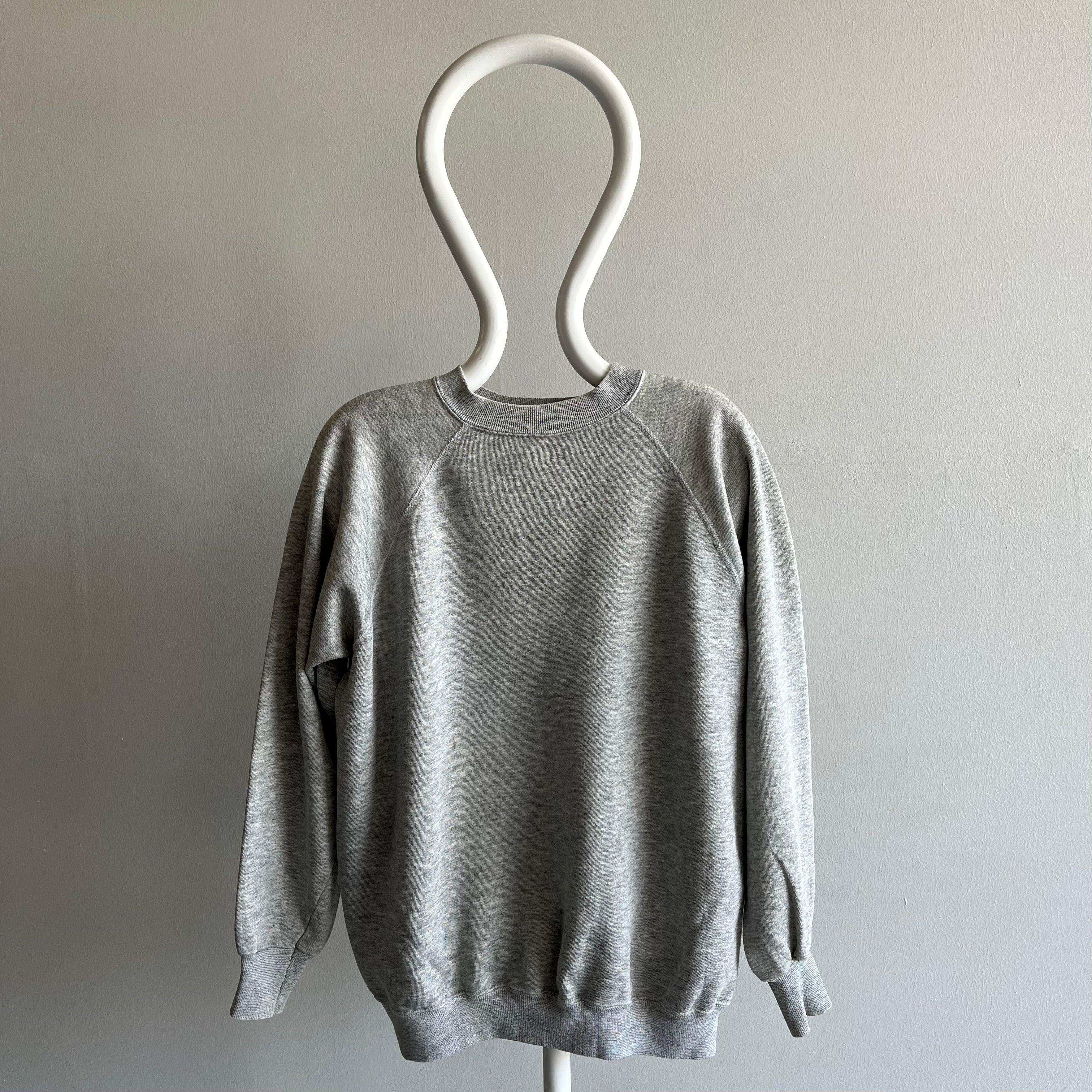 1980/90s Blank Gray Stained Sweatshirt