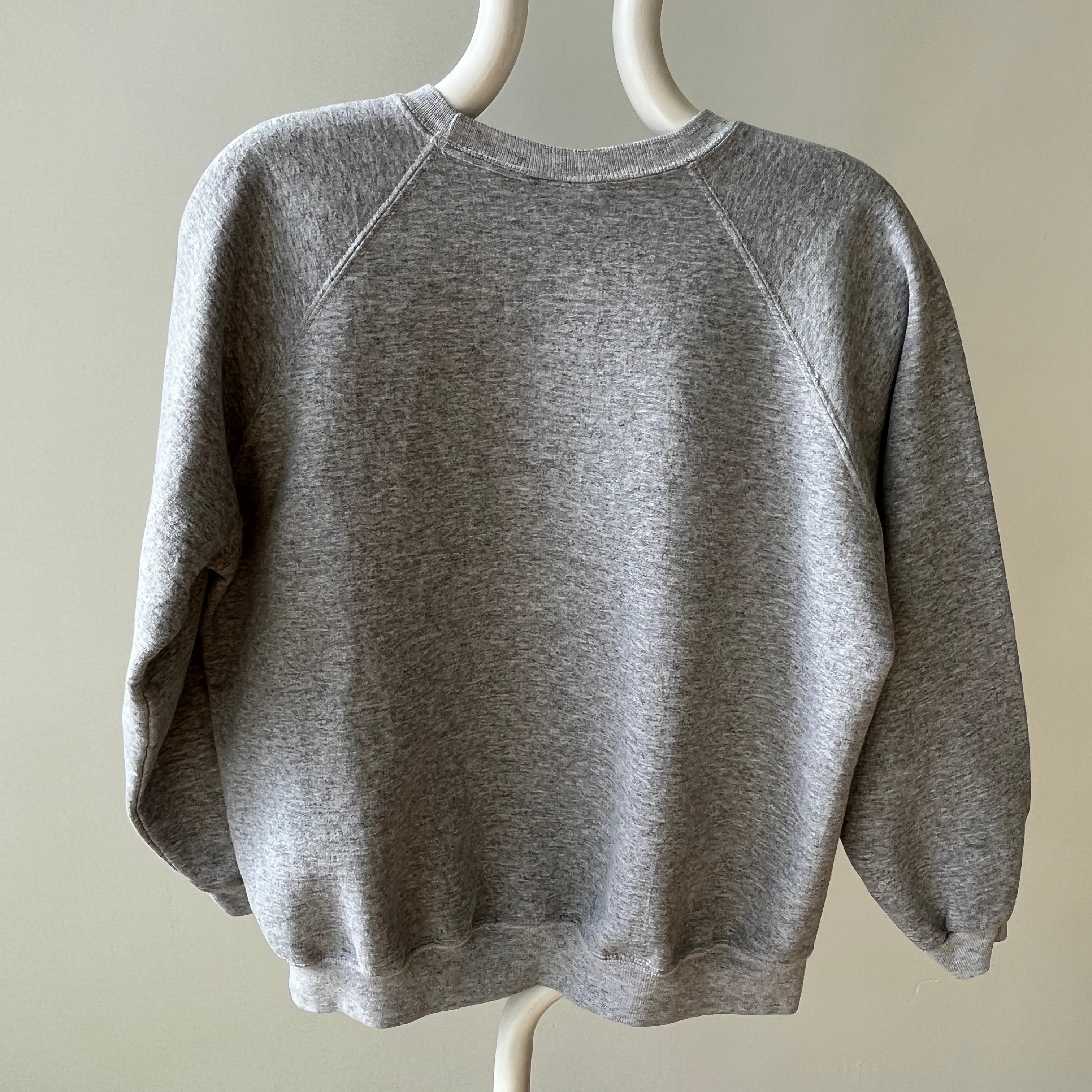 1990s Blank Gray HHW Raglan Sweatshirt