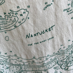 1980s Nantucket Map Cotton T-Shirt