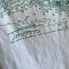 1980s Nantucket Map Cotton T-Shirt