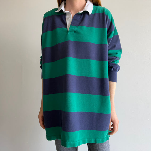 1990/2000s Soft Striped Rugby Shirt