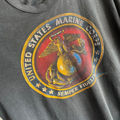 1988 US Marines Super Slouchy Rolled Neck T-Shirt