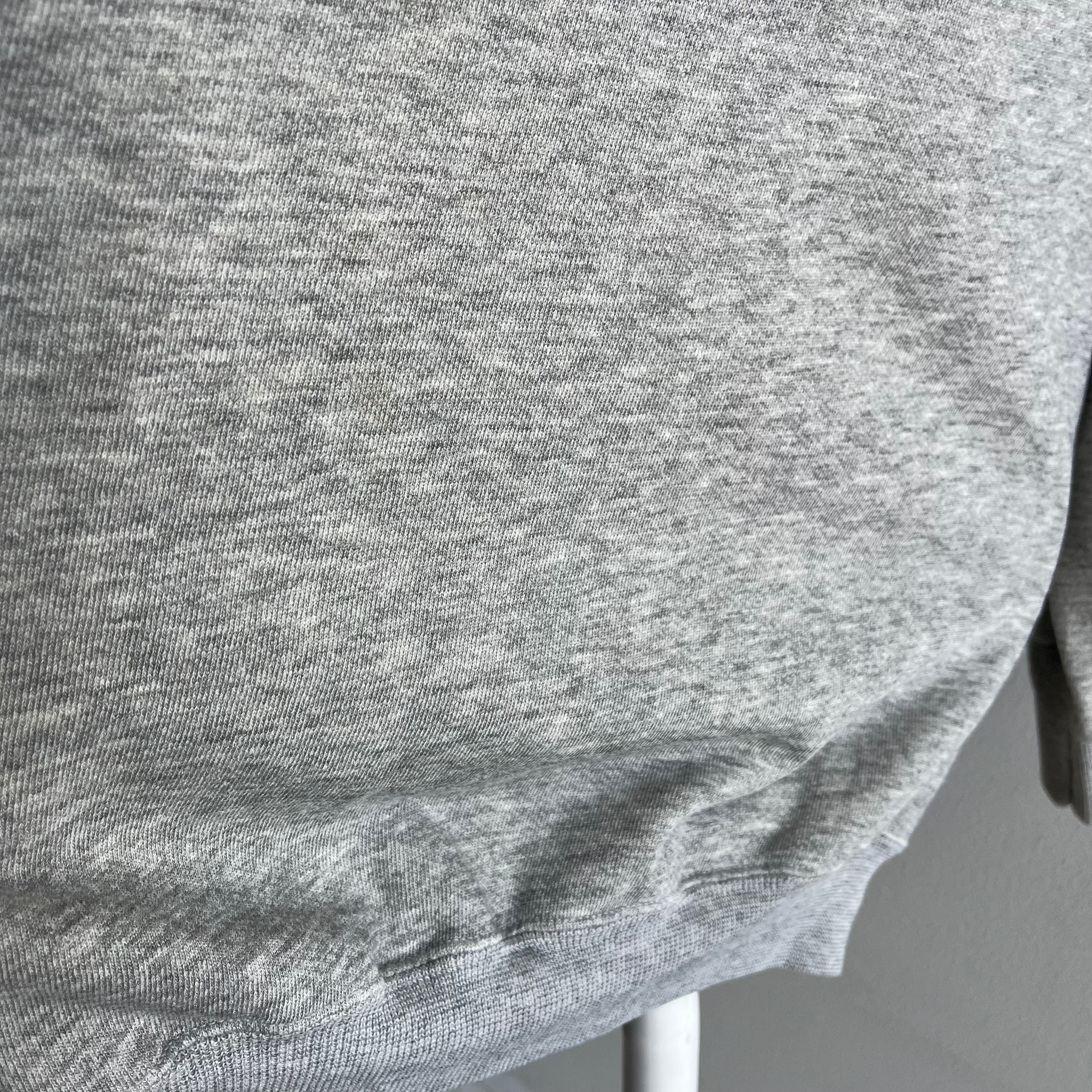 1980/90s Blank Gray Stained Sweatshirt