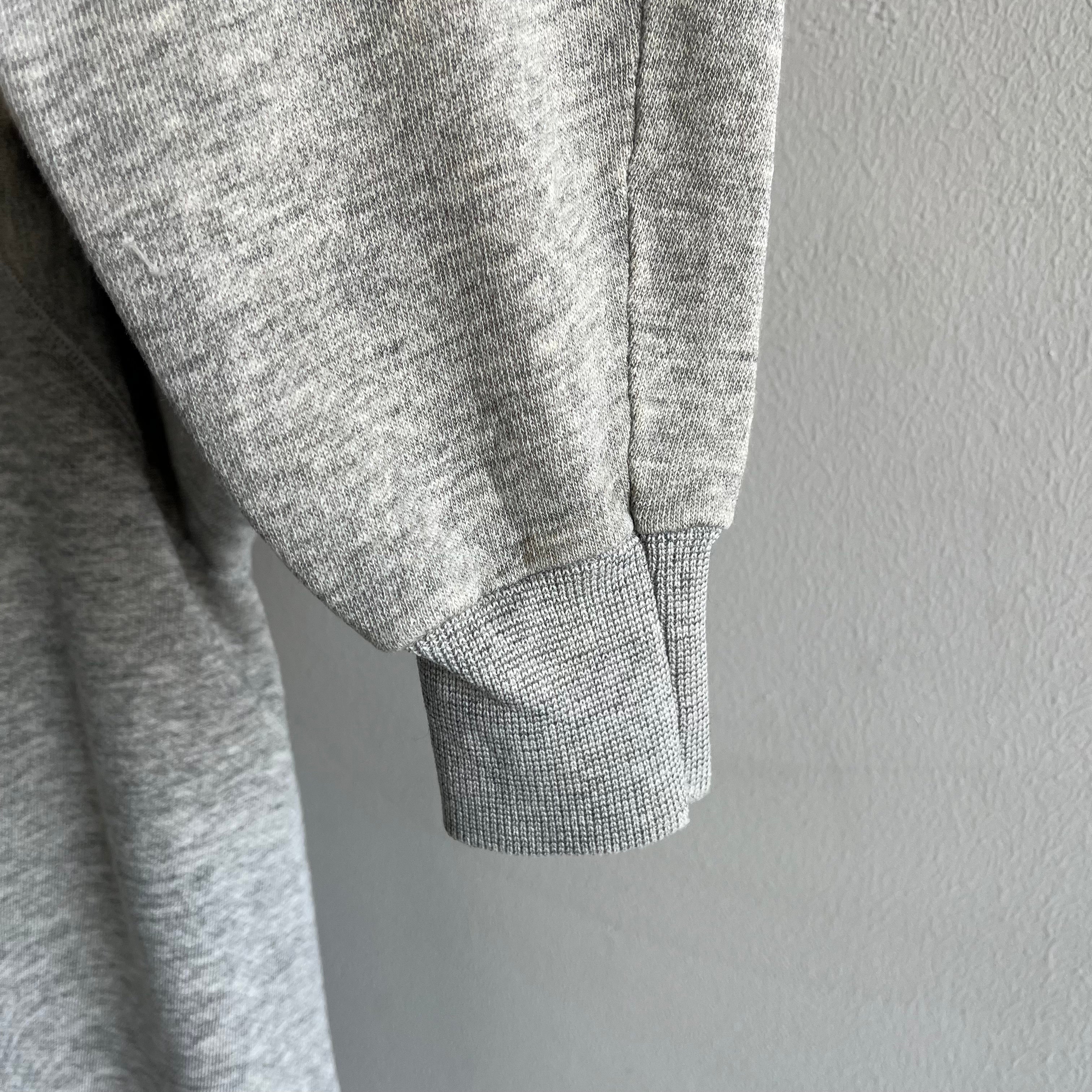 1980/90s Blank Gray Stained Sweatshirt