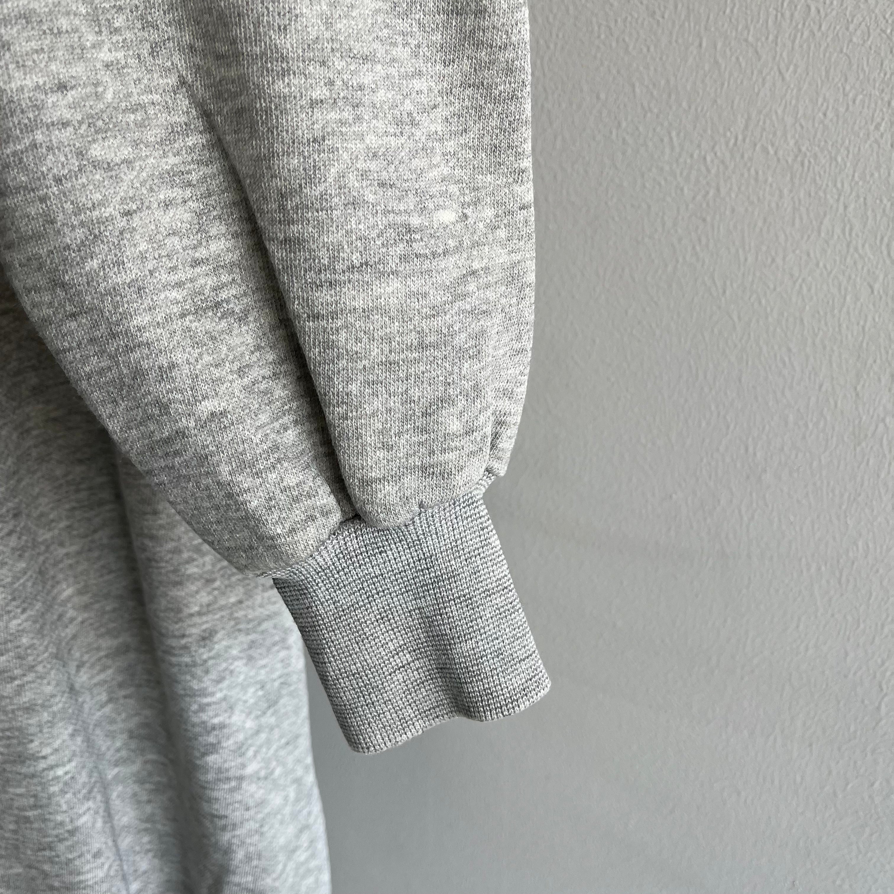 1980/90s Blank Gray Stained Sweatshirt