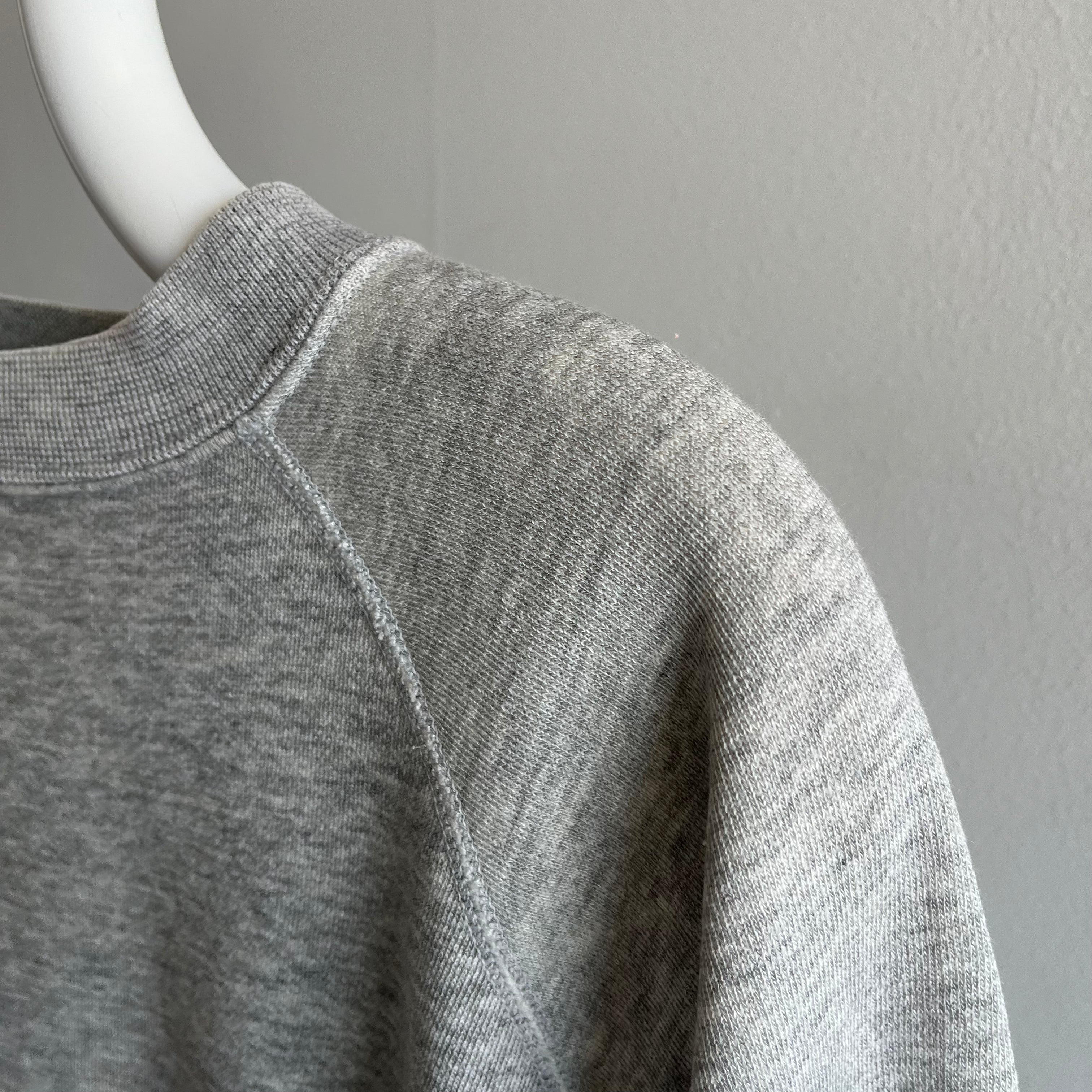 1980/90s Blank Gray Stained Sweatshirt