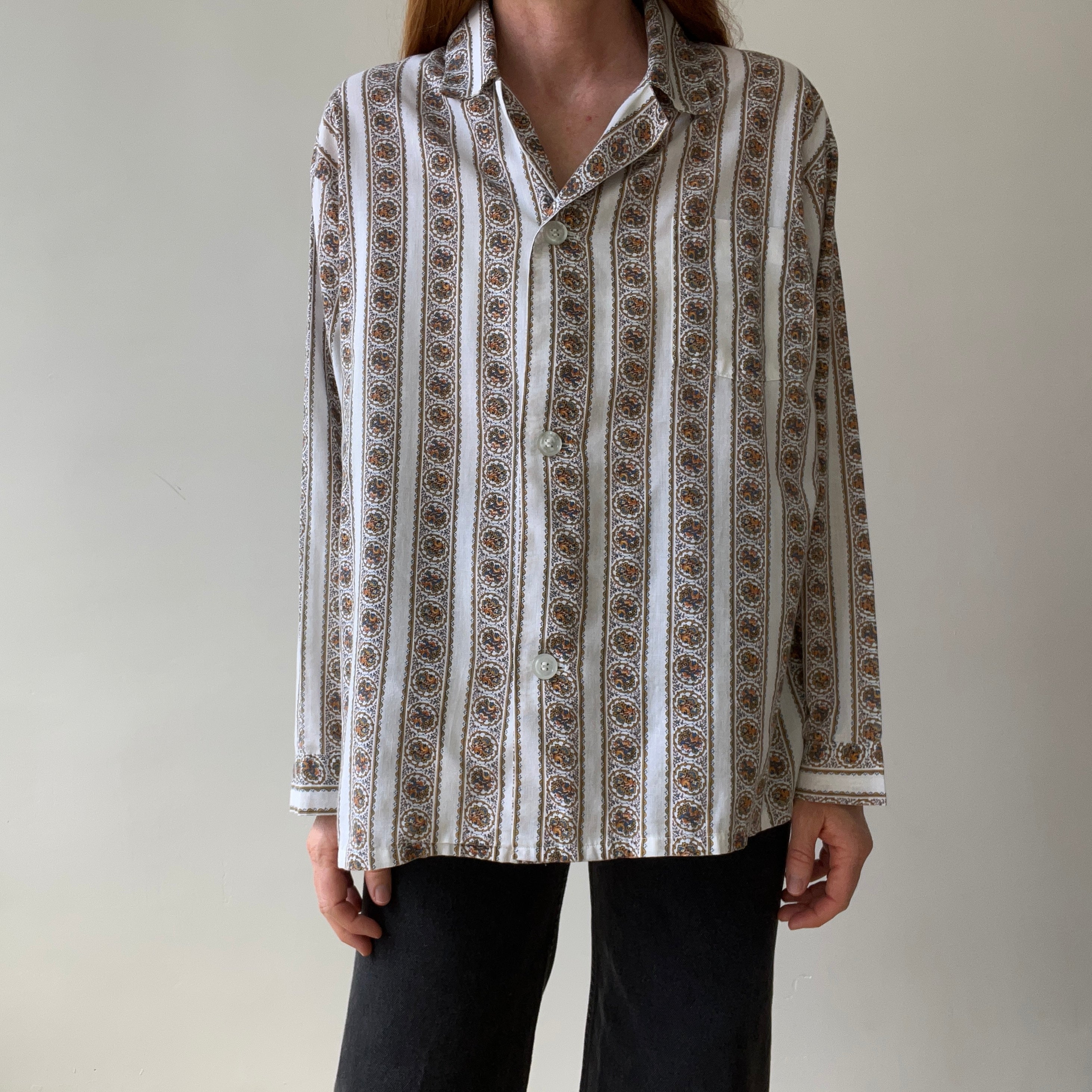 1970s Pajama Shirt - Soft and Easy Breezy