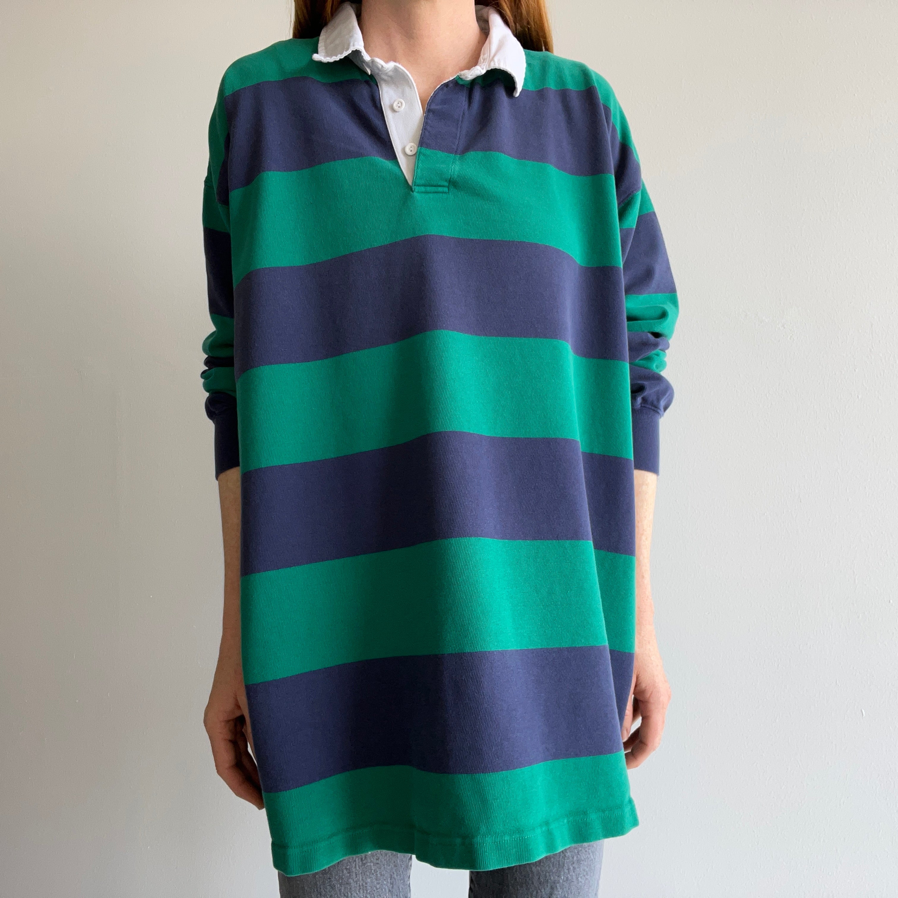 1990/2000s Soft Striped Rugby Shirt