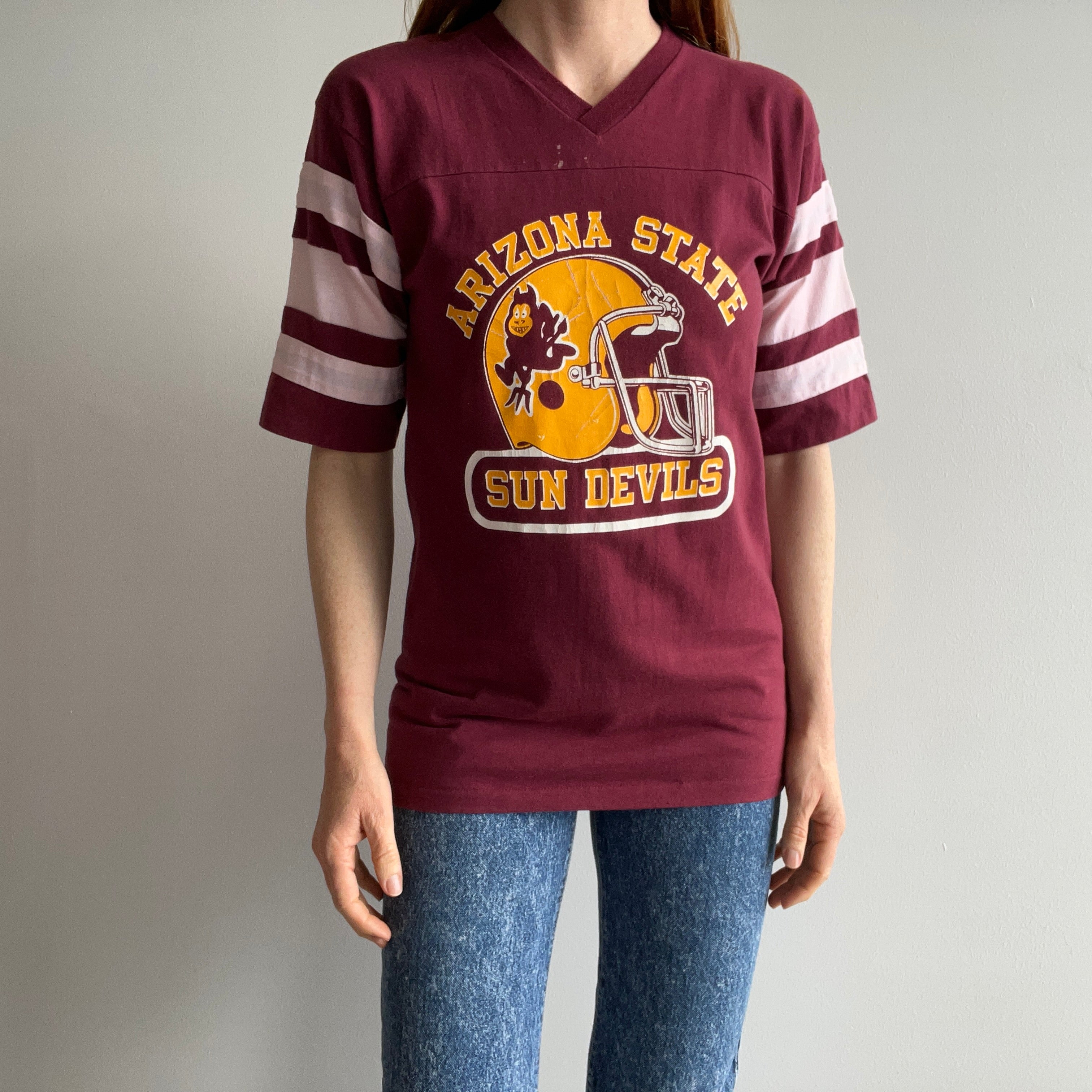 1970s Arizona State Sun Devils Football Shirt by Logo 7