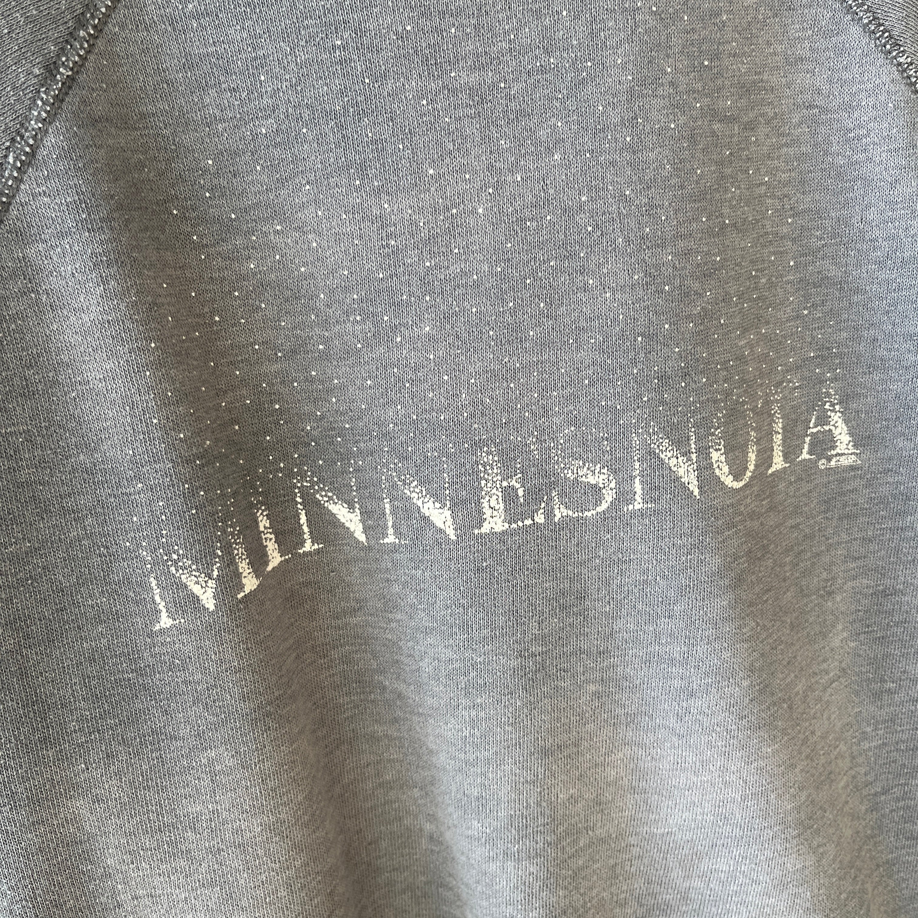 1970/80s Super Soft and Perfectly Faded Minnesota Sweatshirt