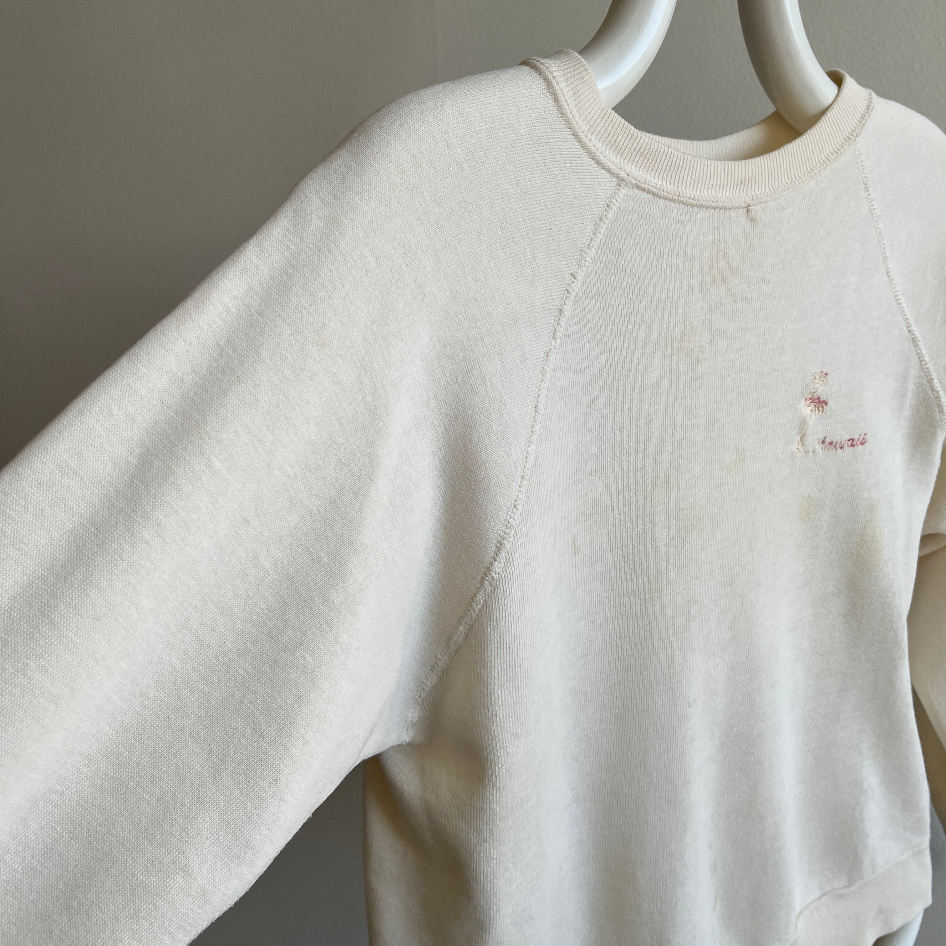 1970s Dumpster Chic - And I Mean Chic - Hawaii Smaller Super Stained and Rad Sweatshirt