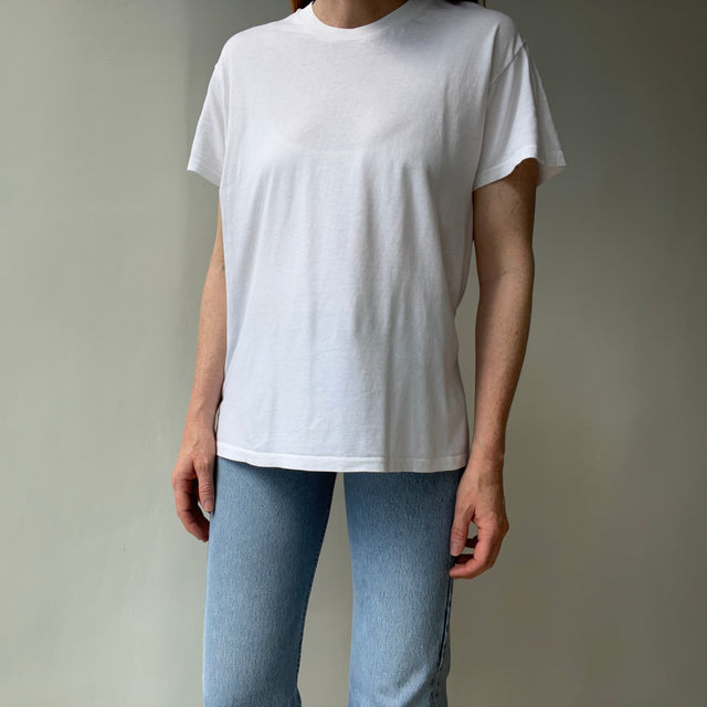 1990s Super Soft - Like wow, soft - Blank White T-shirt