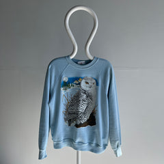 1980s Thinned Out Owl Sweatshirt by Bassett Walker