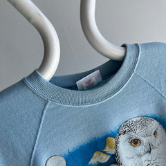 1980s Thinned Out Owl Sweatshirt by Bassett Walker