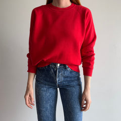 1980s Blank Red Raglan