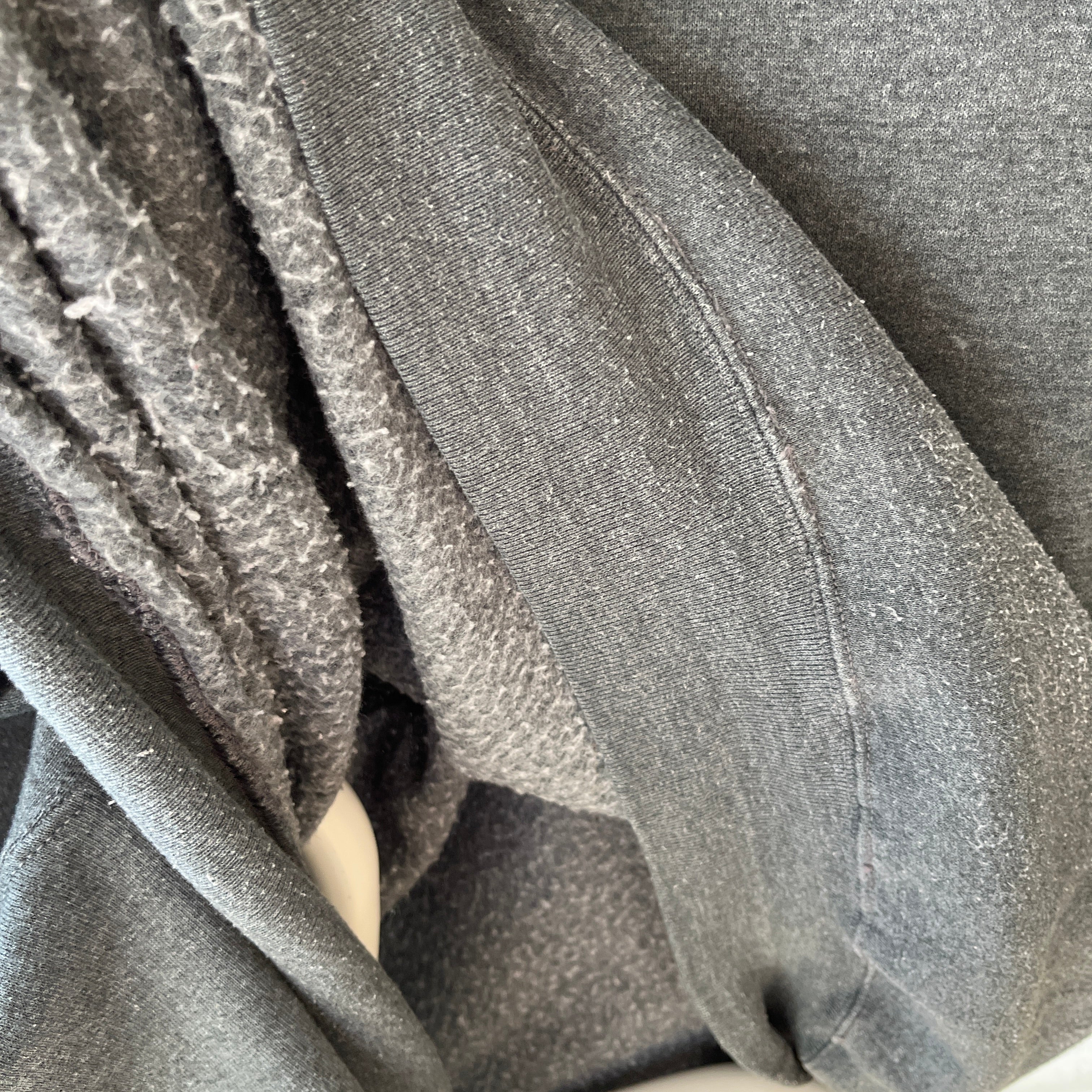 1990s Deep Gray Larger Single V Sweatshirt by Russell