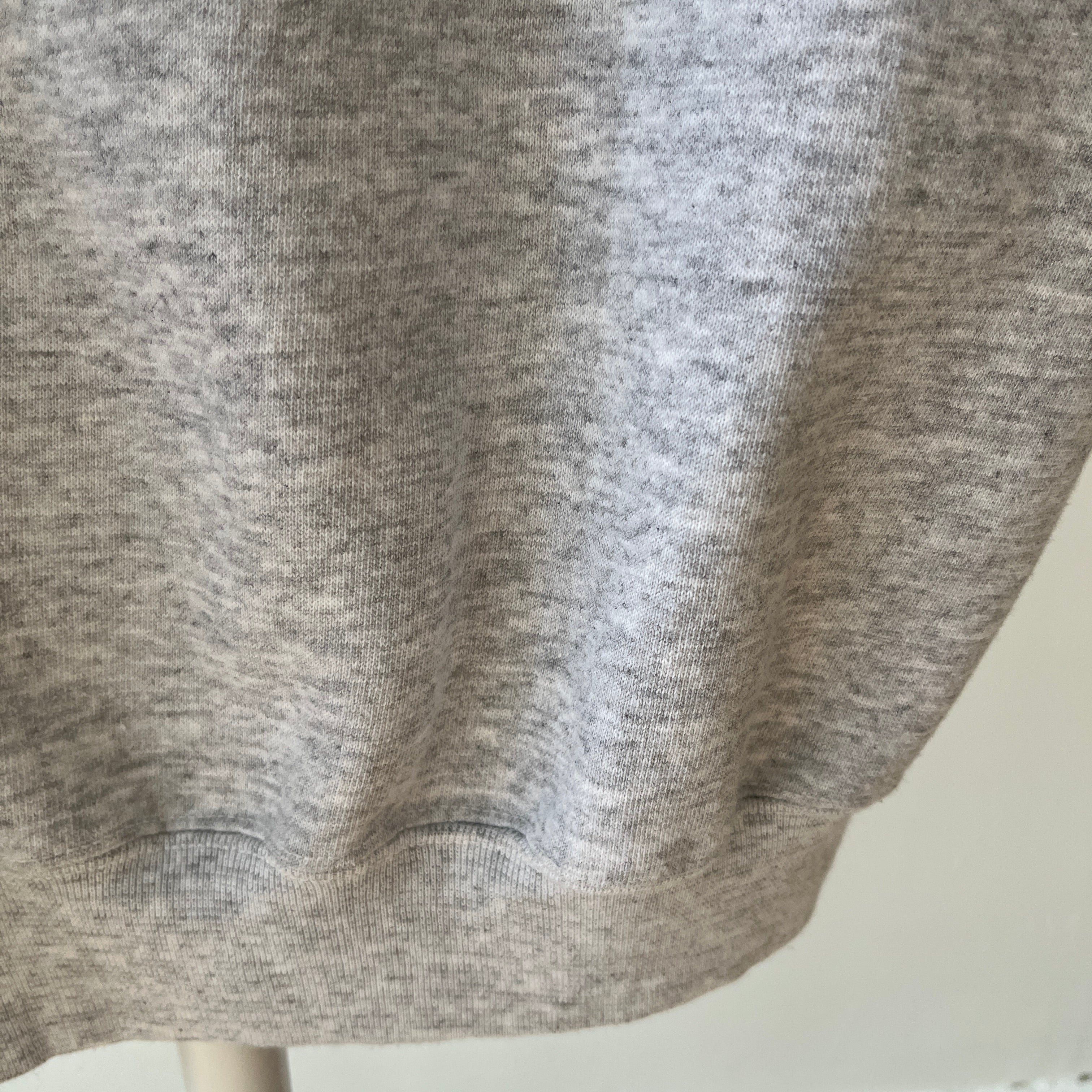 1990s Blank Light Gray Barely Worn/Never Warm Up Sweatshirt