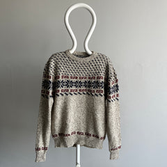 1980s Wool Blend Ski Sweater