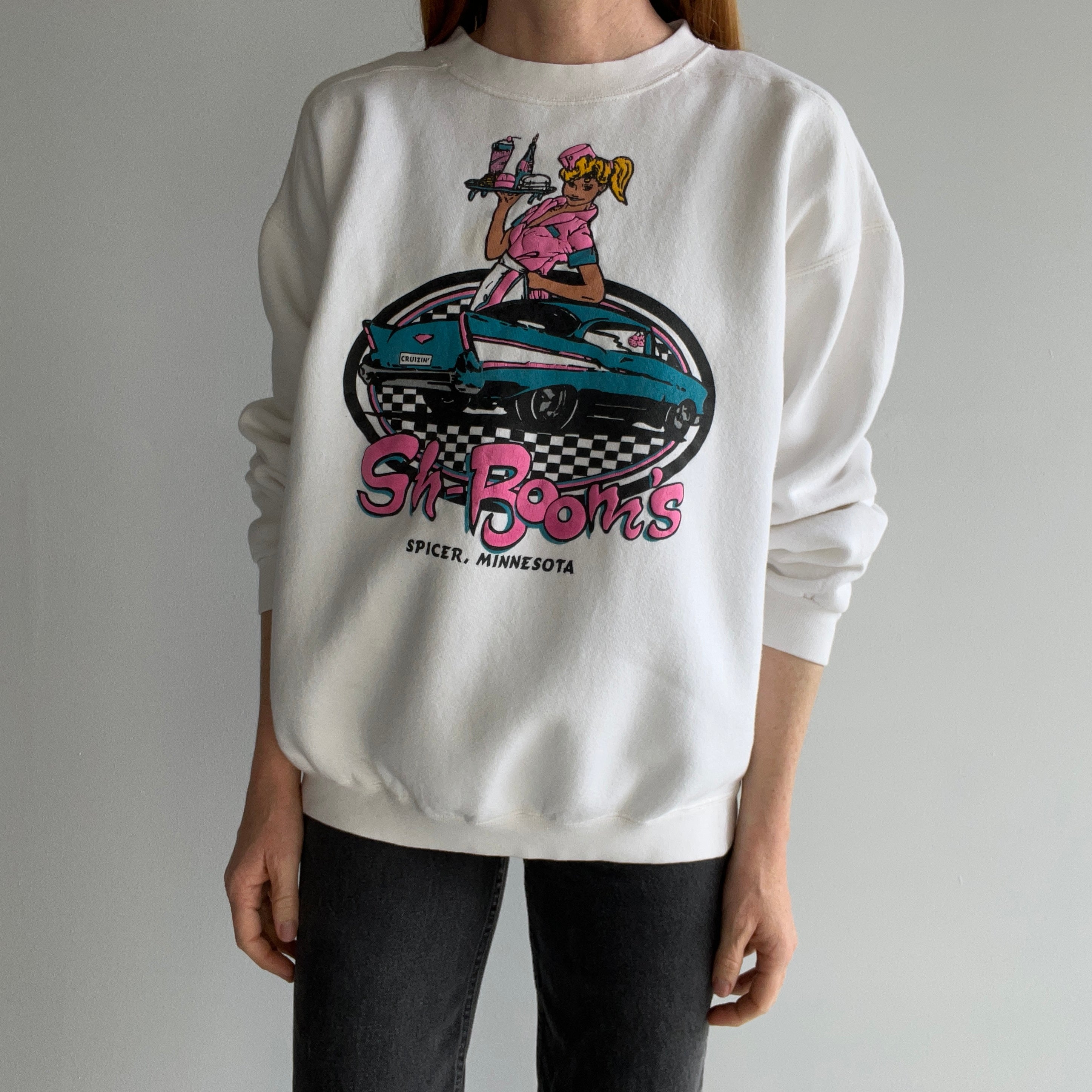 1990s Sh-Boom's Spicer, Minnesota Heavier Weight Mostly Cotton Sweatshirt