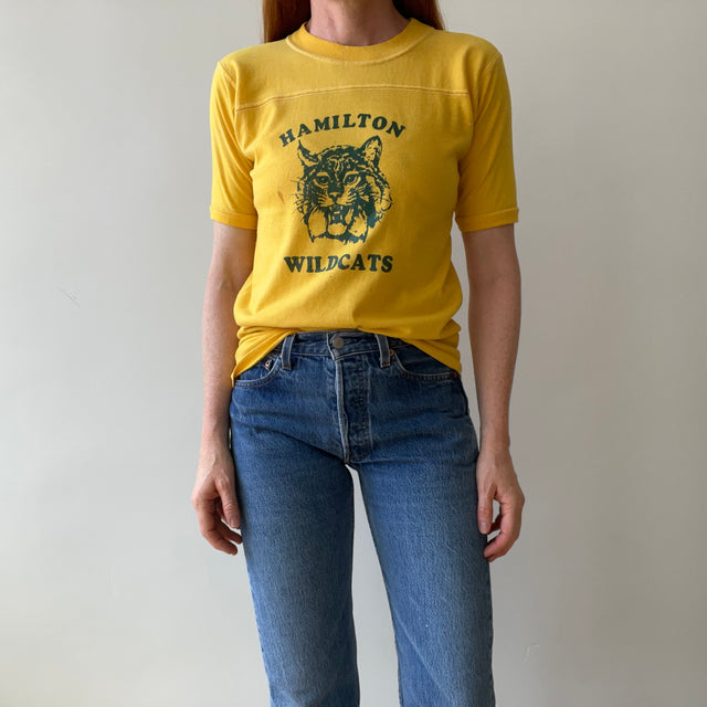 1970s Hamilton Wildcats Football Cut T-Shirt