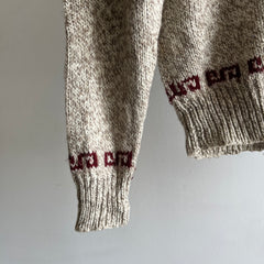 1980s Wool Blend Ski Sweater