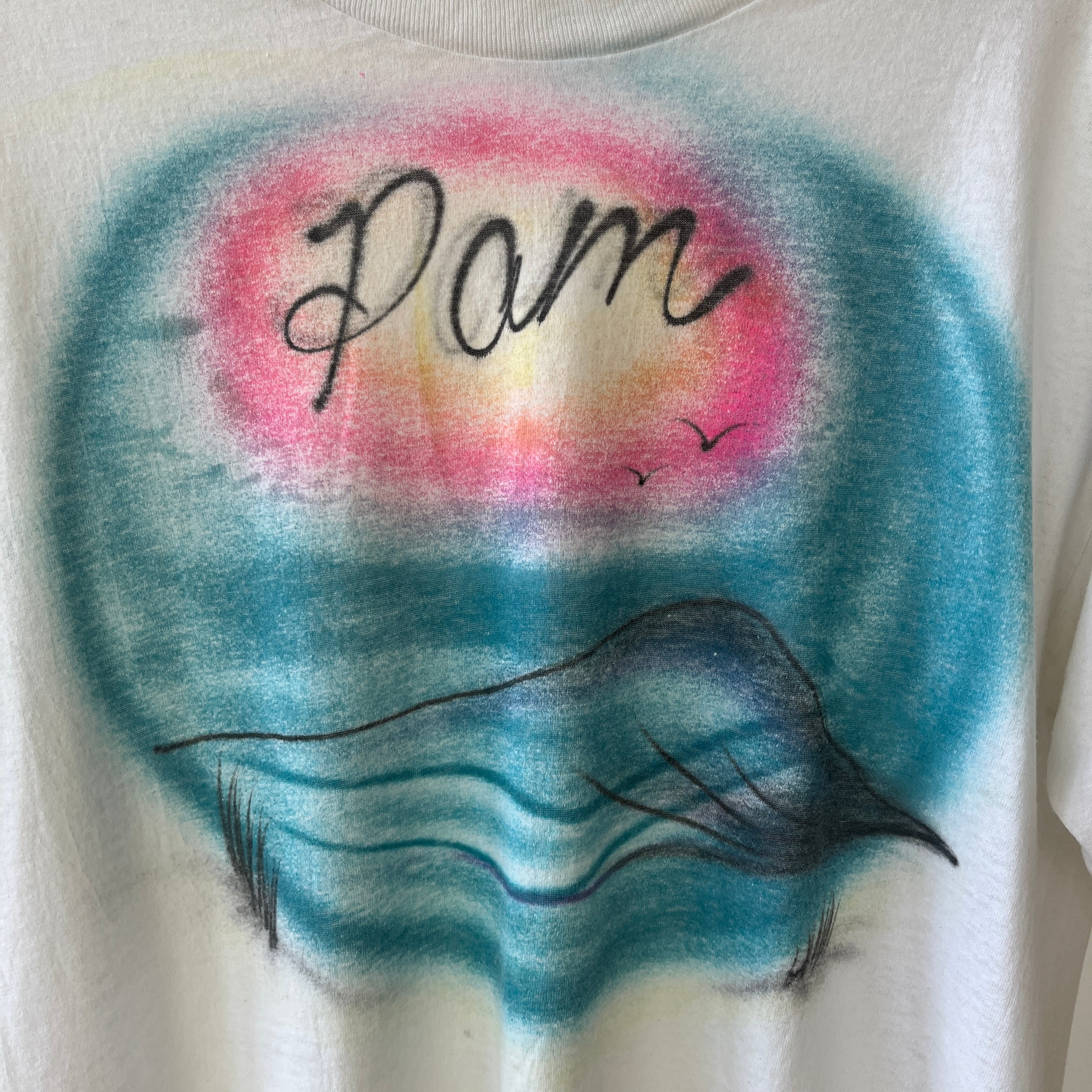 1980s Airbrushed Pam T Shirt...Awwww...Pam