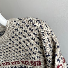 1980s Wool Blend Ski Sweater