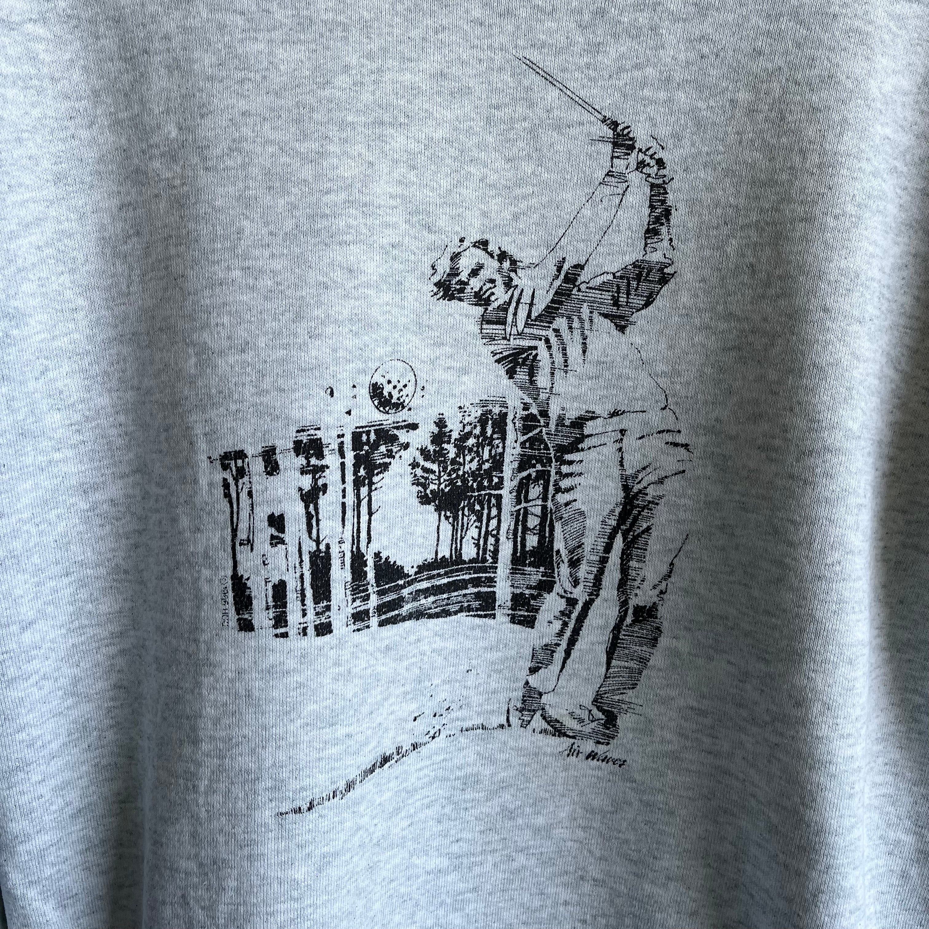 1980s Airwaves Worn Golf Sweatshirt