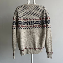 1980s Wool Blend Ski Sweater