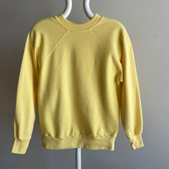 1980s Soft and Cozy Pale Sunshine Sweatshirt by Pannill