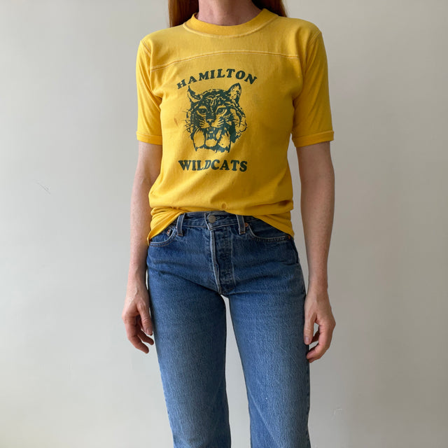 1970s Hamilton Wildcats Football Cut T-Shirt