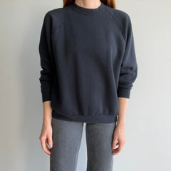 1980s Faded Black FOTL Soft and Cozy Sweatshirt