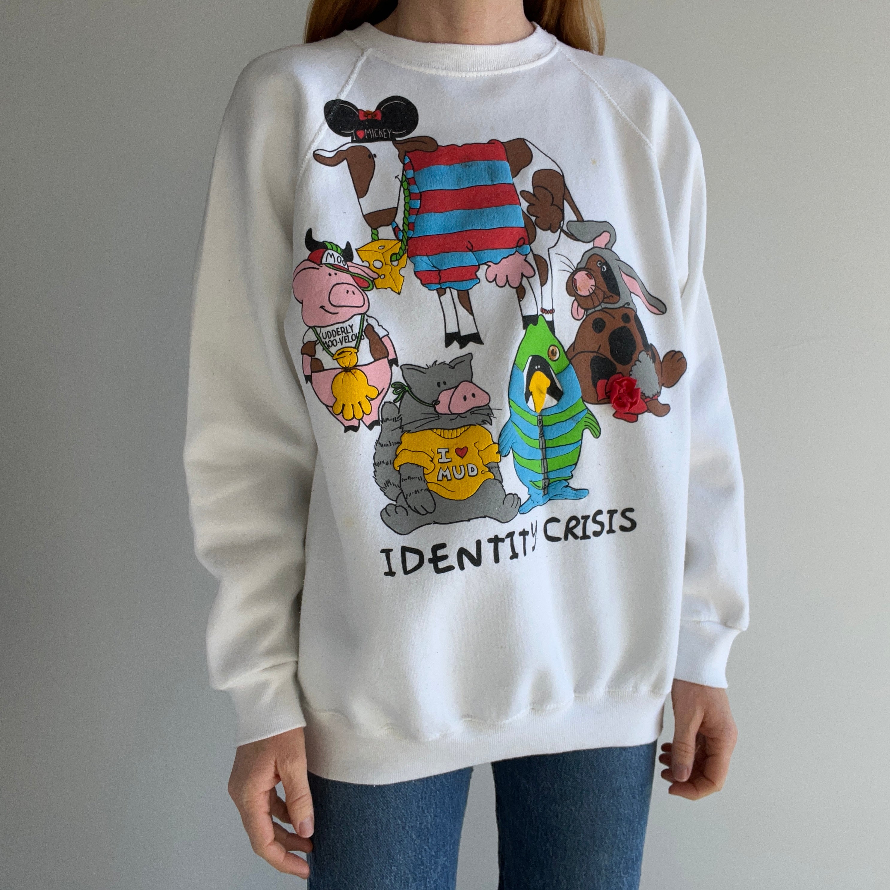 1980s OMFG IDENTITY CRISIS SWEATSHIRT