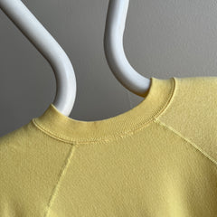 1980s Soft and Cozy Pale Sunshine Sweatshirt by Pannill