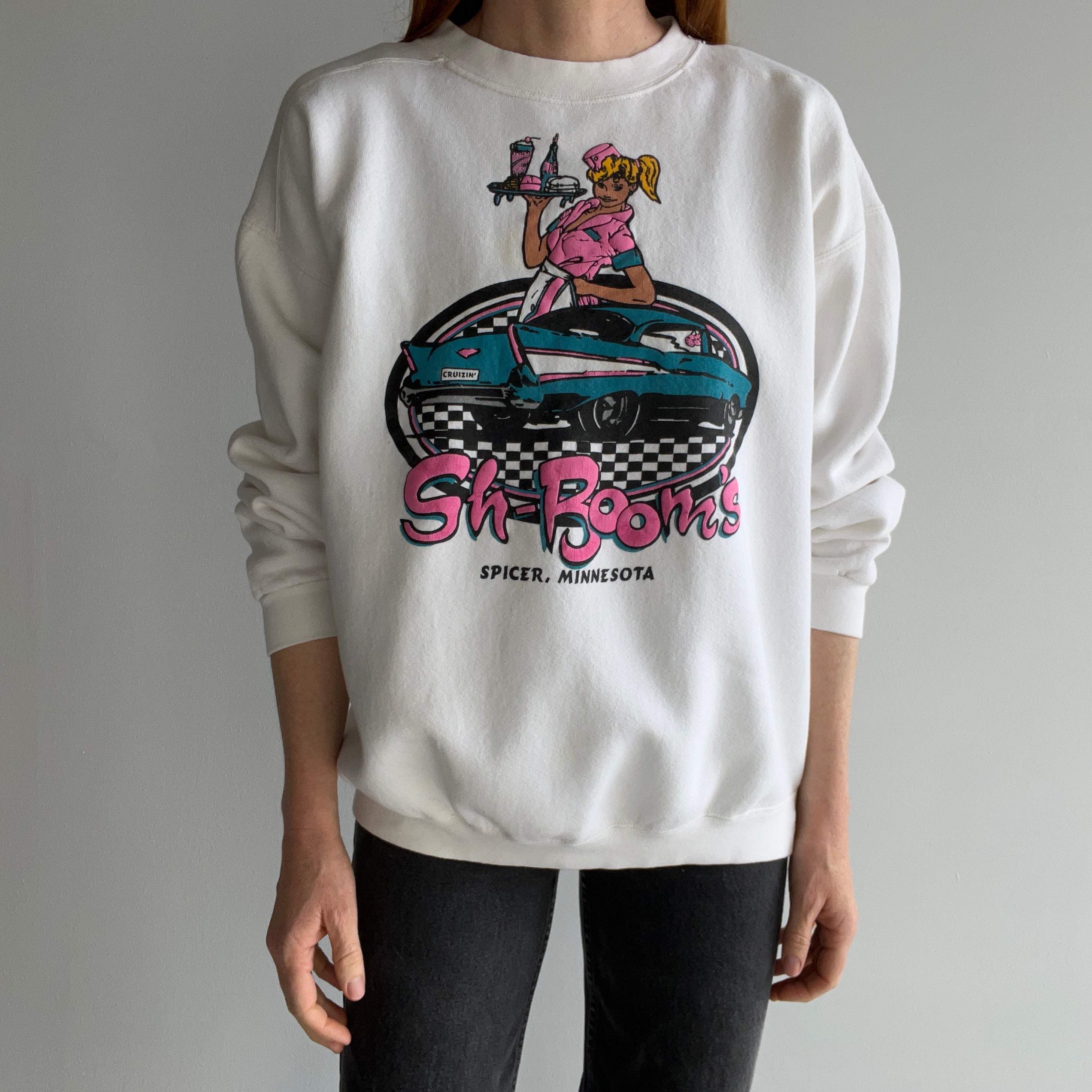 1990s Sh-Boom's Spicer, Minnesota Heavier Weight Mostly Cotton Sweatshirt