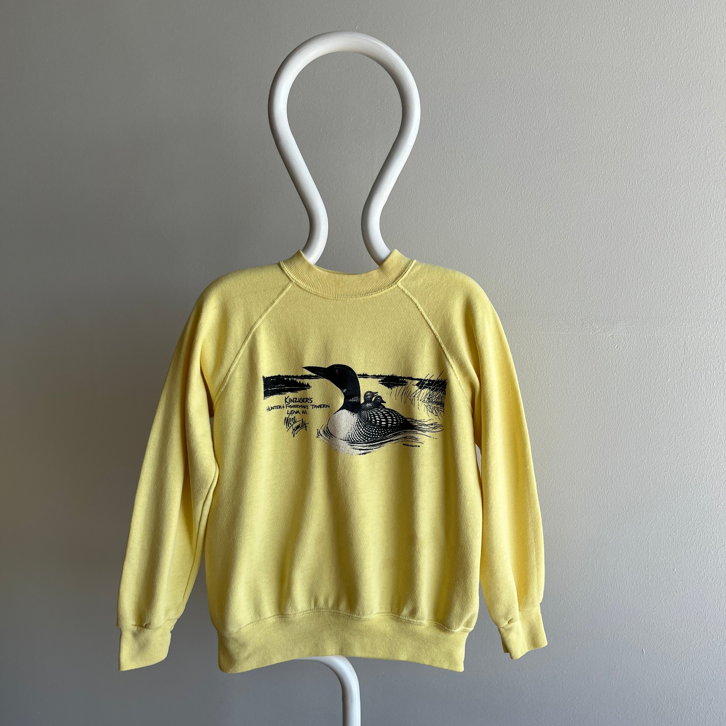 1985 Kinziger's Hunter & Fishermans Tavern - Lena, Wisconsin Duck Sweatshirt