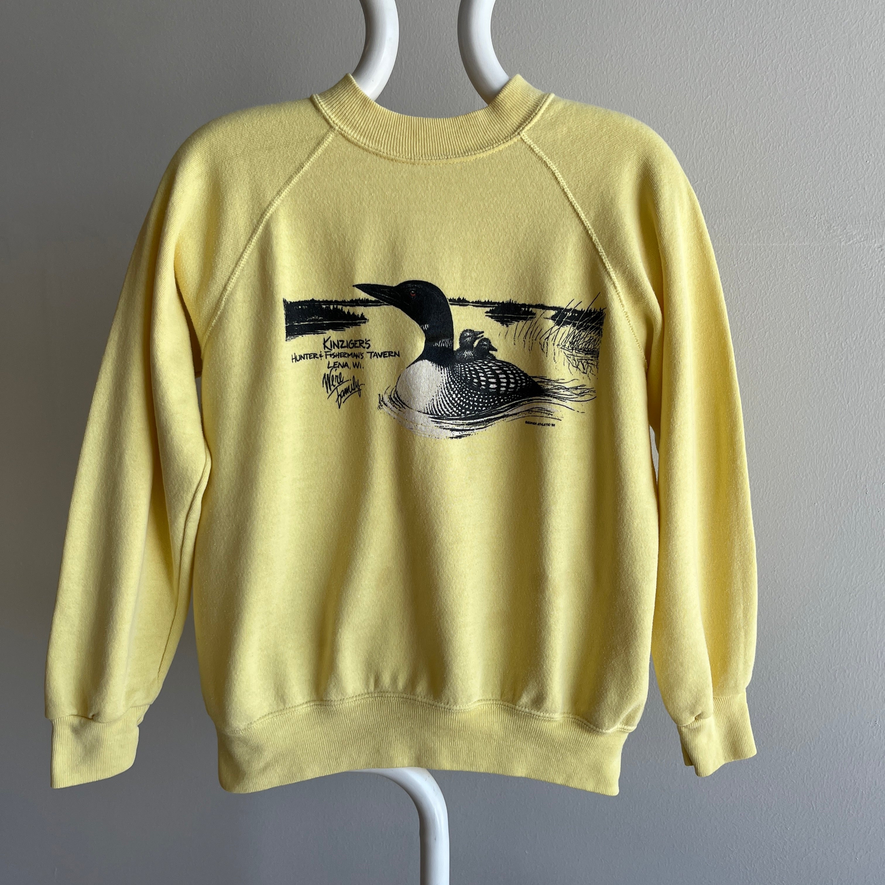 1985 Kinziger's Hunter & Fishermans Tavern - Lena, Wisconsin Duck Sweatshirt