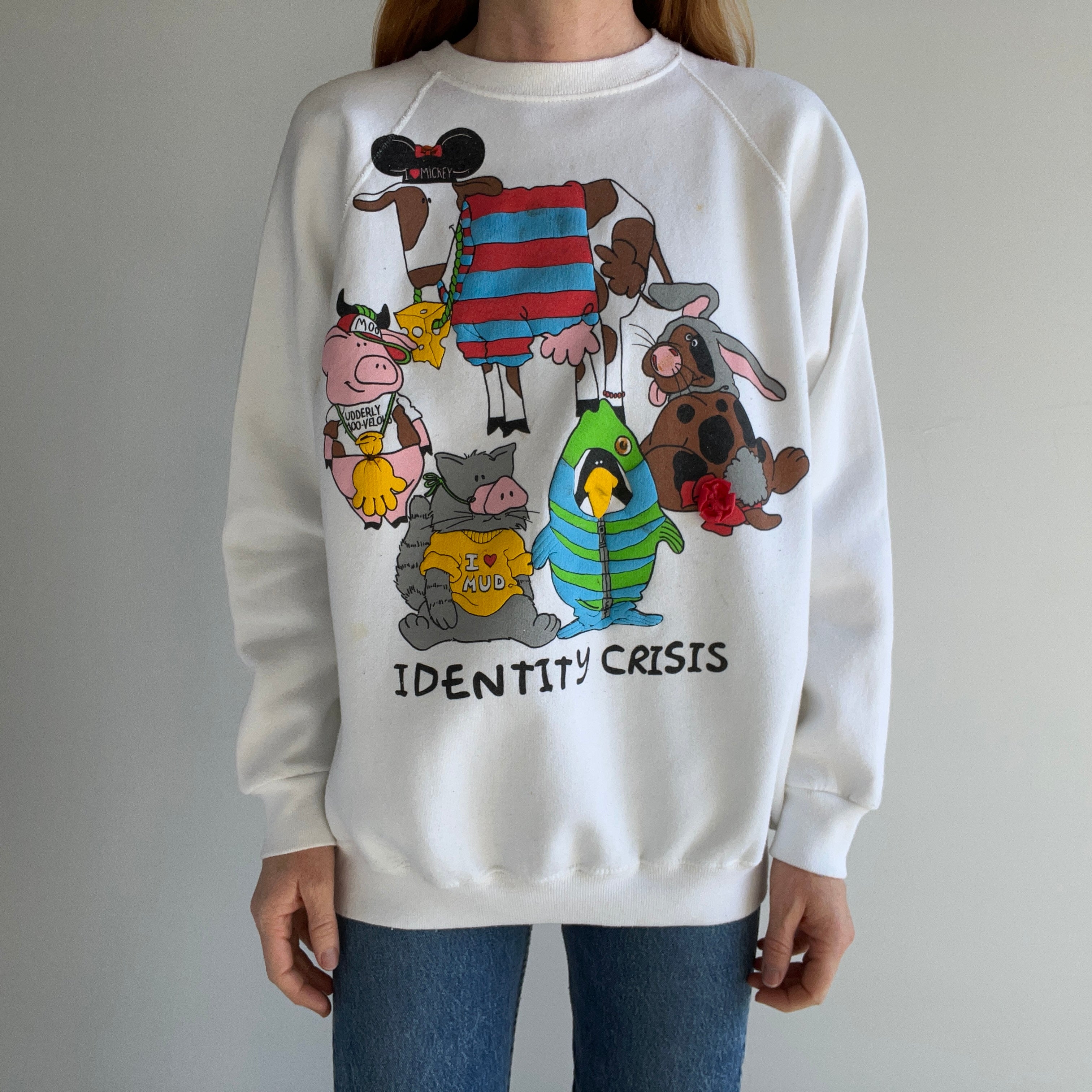 1980s OMFG IDENTITY CRISIS SWEATSHIRT