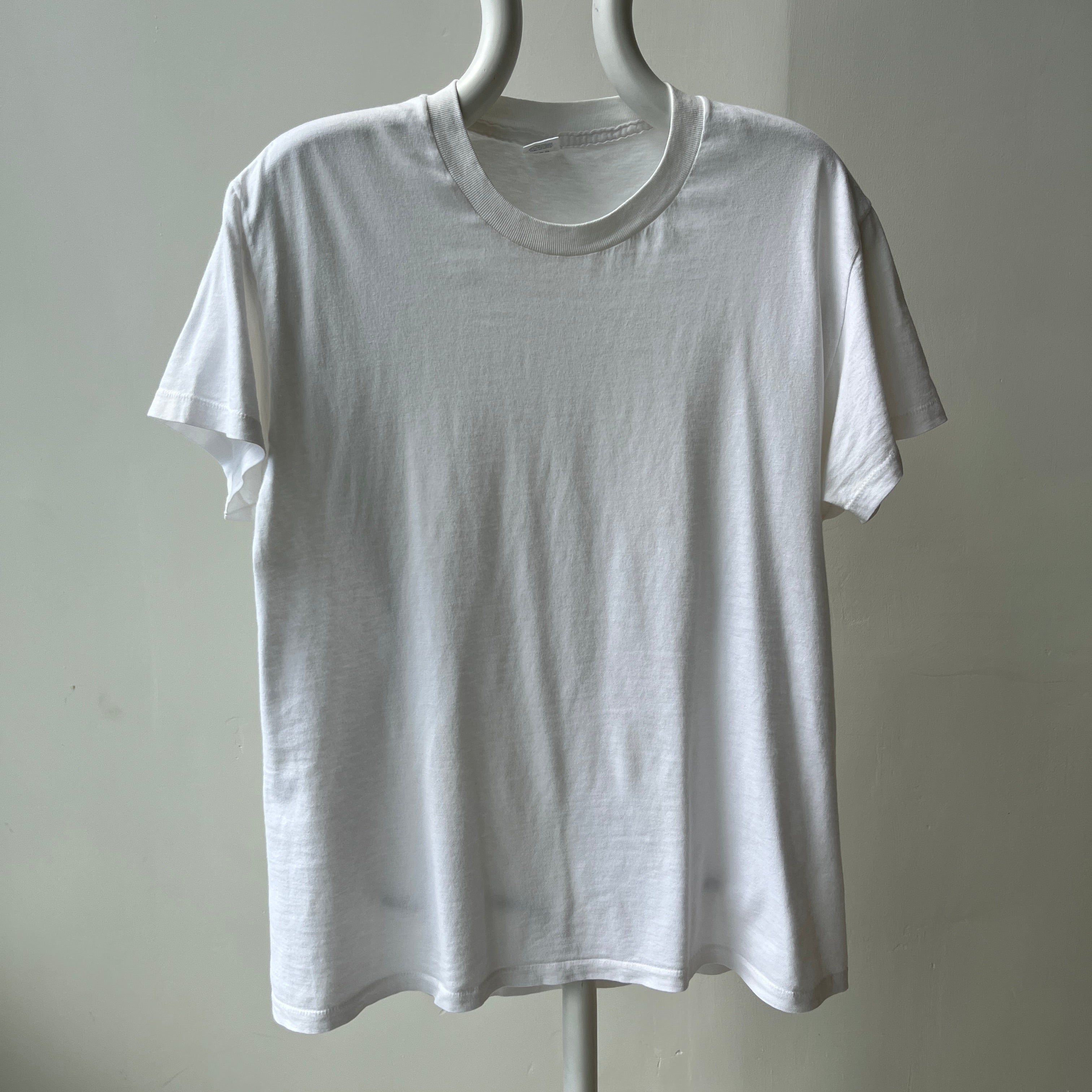 1990s Super Soft - Like wow, soft - Blank White T-shirt