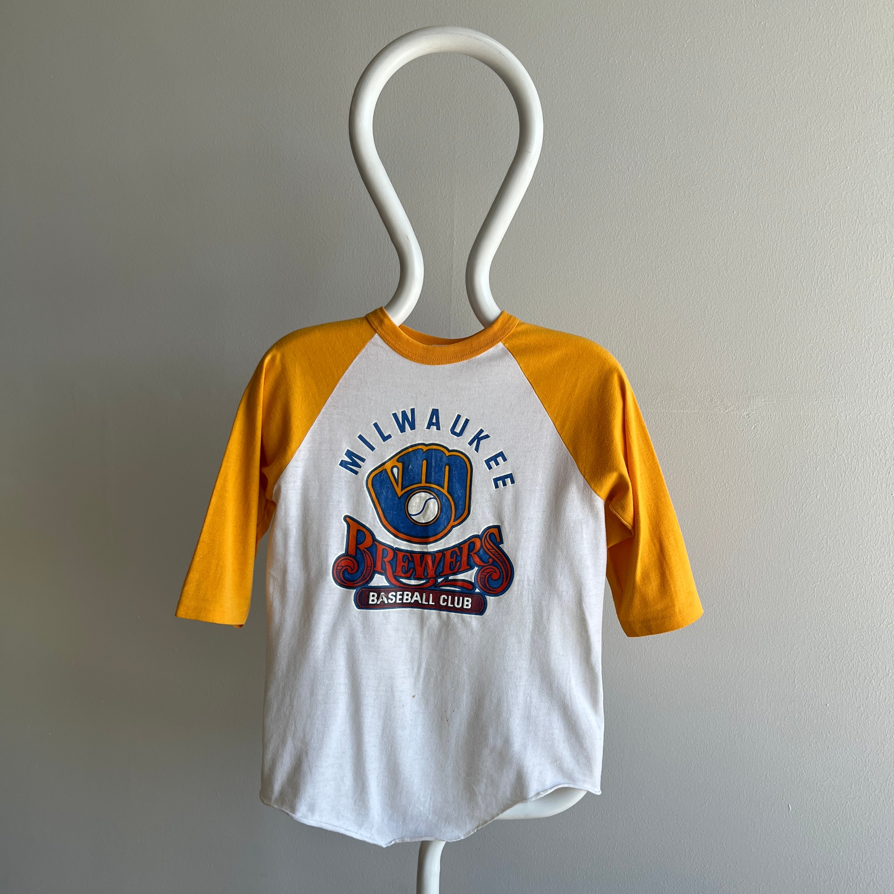 1970s Milwaukee Brewers Baseball Club Smaller Baseball T-Shirt