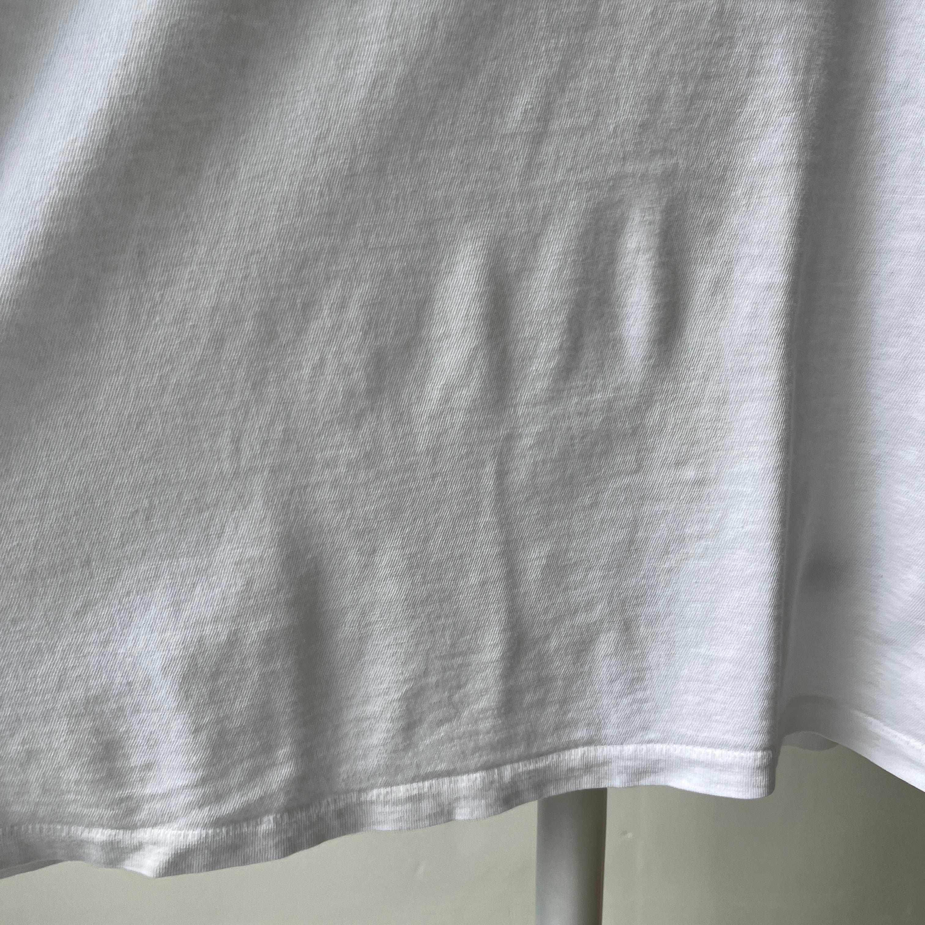 1990s Super Soft - Like wow, soft - Blank White T-shirt