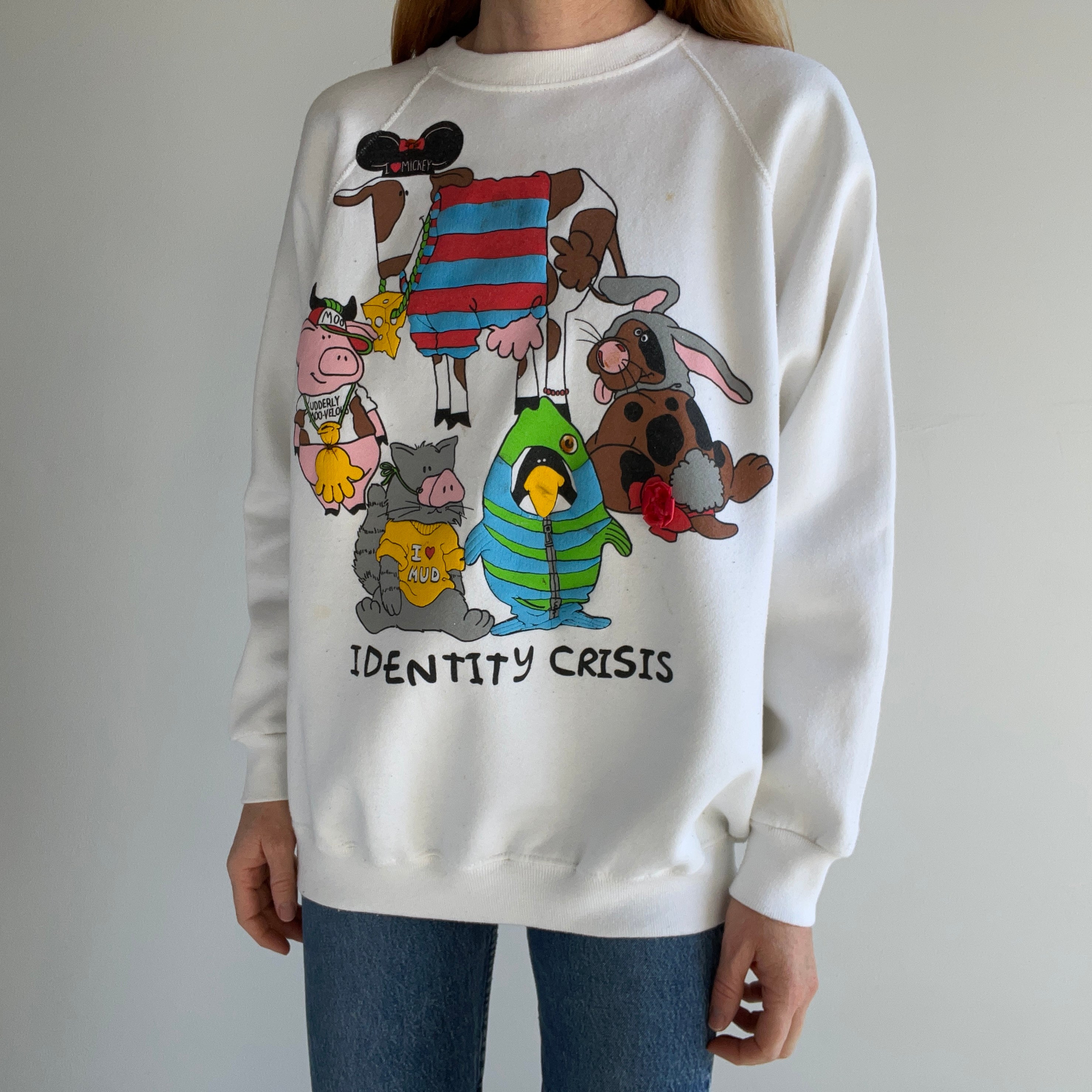 1980s OMFG IDENTITY CRISIS SWEATSHIRT