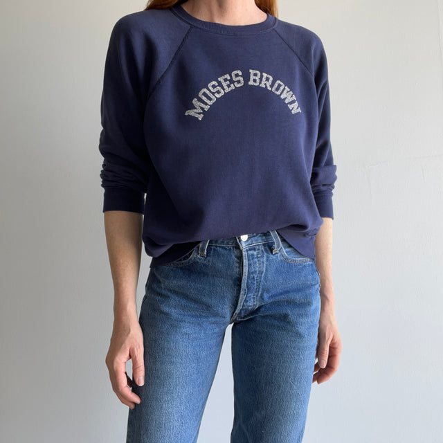 1970/80s Champion Brand "Moses Brown" Raglan Sweatshirt