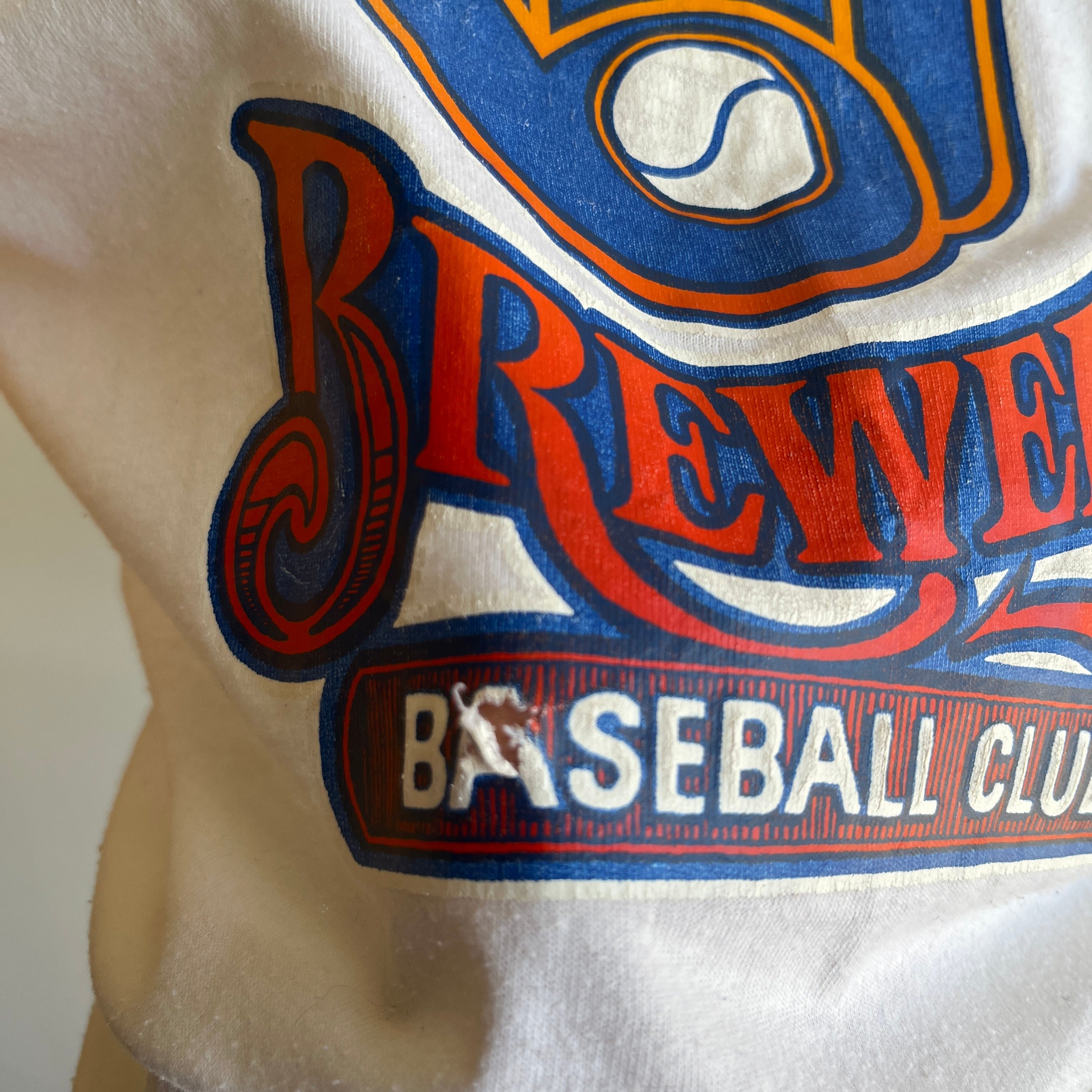 1970s Milwaukee Brewers Baseball Club Smaller Baseball T-Shirt