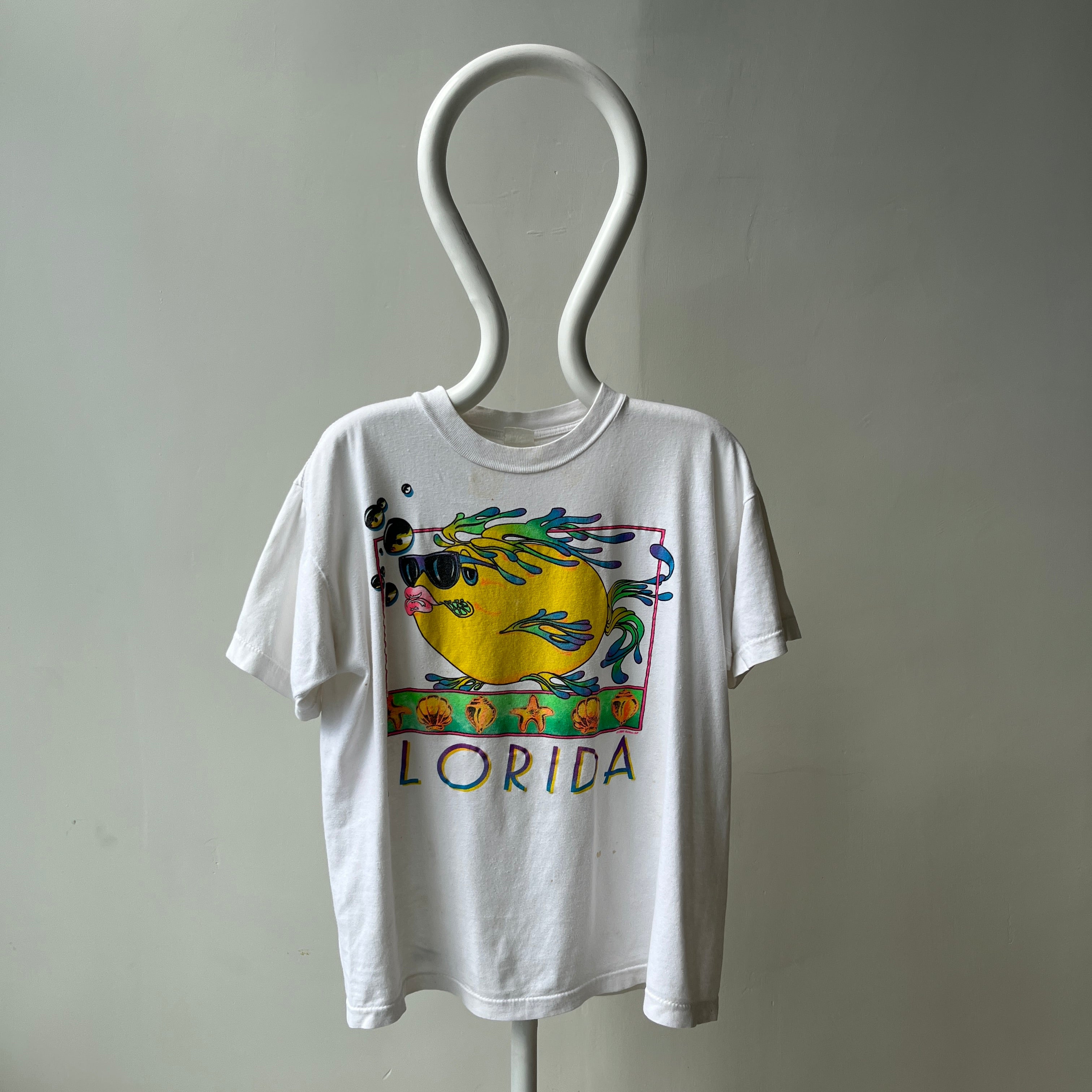 1990 Fun Florida Fish Tourist T-Shirt