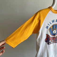 1970s Milwaukee Brewers Baseball Club Smaller Baseball T-Shirt